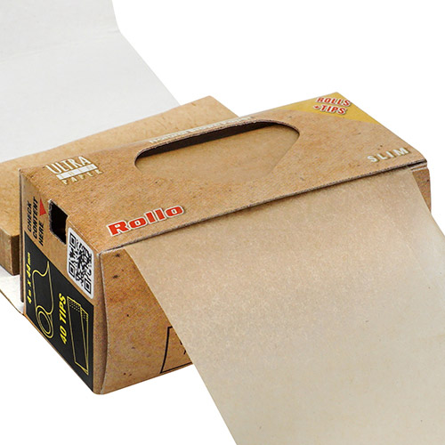 Foite Rollo Slim Brown Rola + Filter Tips (4 m) Foite Rollo Slim Brown Rola + Filter Tips (4 m)