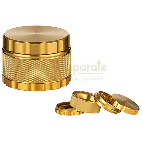Grinder Dreamliner 92 Grinder metalic pentru maruntit cu exterior auriu Dreamliner 92