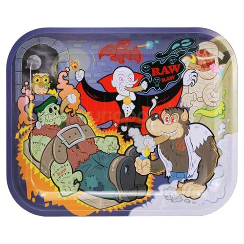 Tava de rulat RAW Monster Big (34 x 27,5 cm) Tava metalica pentru rulat tutun si tigari marca RAW editie Monster (34 x 27,5 cm)