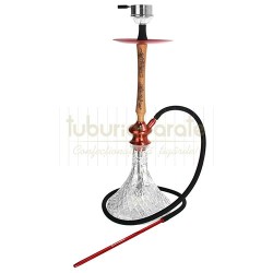 97881 Narghilea Kaya Crown Elox Flash Red 74 CM