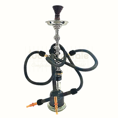 Narghilea Egipteana T50 Black 82 CM Narghilea cu doua furtunuri confectionata manual in Egipt T50 Black 82 CM