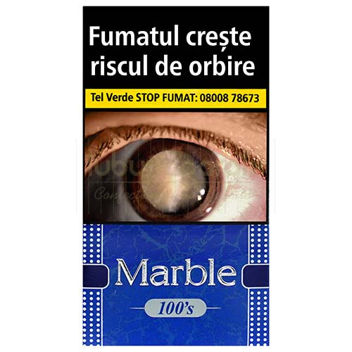 Marble Blue 100's Pachet cu 20 de tigarete lungi Marble Blue 100's