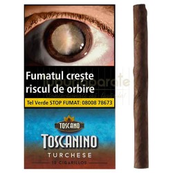 Toscanello - Tigari de foi Toscanino Turchese 38g (menta si portocale) 10