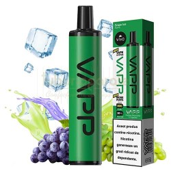 Mini narghilea VAPP Ice Grape (20 mg) 800 pufuri