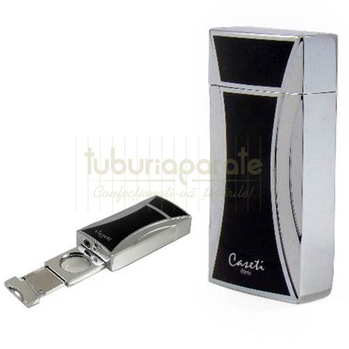 Bricheta trabucuri cu cutter Caseti Bricheta pentru aprins trabucuri cu cutter incorporat marca Caseti