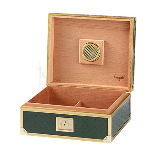 Humidor Trabucuri Angelo Green Humidor pentru pastrat trabucuri Angelo Green