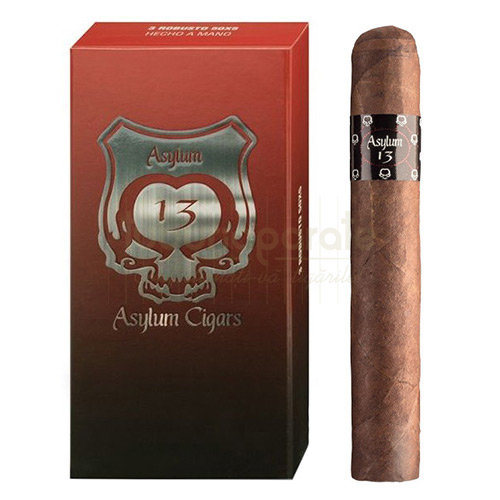 Trabucuri Asylum 13 Robusto 3 buc pachet cu 3 trabucuri asylum 13 de tip robusto