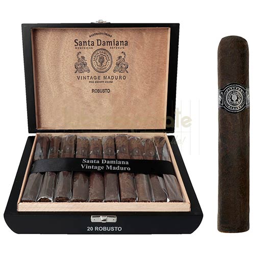 Trabucuri Santa Damiana Vintage Maduro Robusto (20) Cutie din lemn cu 20 de trabucuri de vanzare Santa Damiana Vintage Maduro Robusto