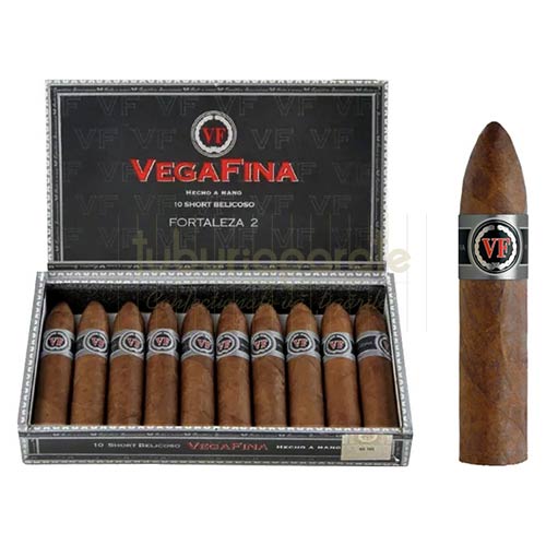 Trabucuri Vega Fina Fortaleza 2 Short Belicoso (10) Cutie din lemn cu 10 trabucuri premium confectionate manual Vega Fina Fortaleza 2 Short Belicoso