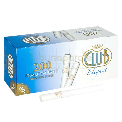 Tuburi Tigari Club Elegant 200 Cutie cu 200 tuburi tigari pentur injectat Club Elegant cu filtru de 15 mm