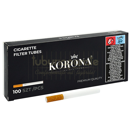 Tuburi Tigari Korona 100 Tuburi tigari Korona in cutie de 100 bucati de dimensiune standard