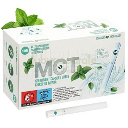 Tuburi Tigari Click MCT Spearmint (20 mm) 100 Tuburi  Tigari, Tuburi Tigari Click MCT Spearmint (20 mm) 100, TuburiAparate.ro