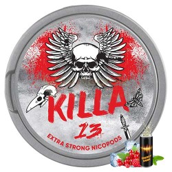 Pouch nicotina Killa 13 Strong 16 mg/g (12,8 mg/pouch) Pouch-uri cu nicotina, Pouch nicotina Killa 13 Strong 16 mg/g (12,8 mg/pouch), TuburiAparate.ro