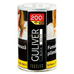 Tutun pentru injectat tigari, Tutun Guliwer Black-White Volume 90g, TuburiAparate.ro