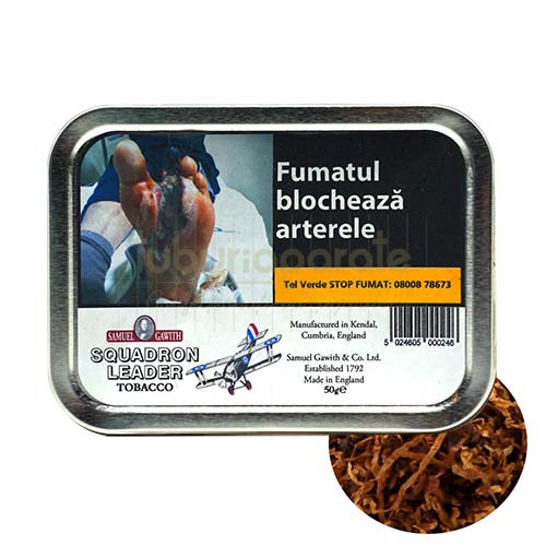Tutun pentru Pipa Samuel Gawith Squadron Leader 50g Conserva cu 50g de tutun de pipa Samuel Gawith Squadron Leader 50g