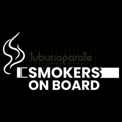 Accesorii diverse, Sticker auto Smokers On Board (small), TuburiAparate.ro