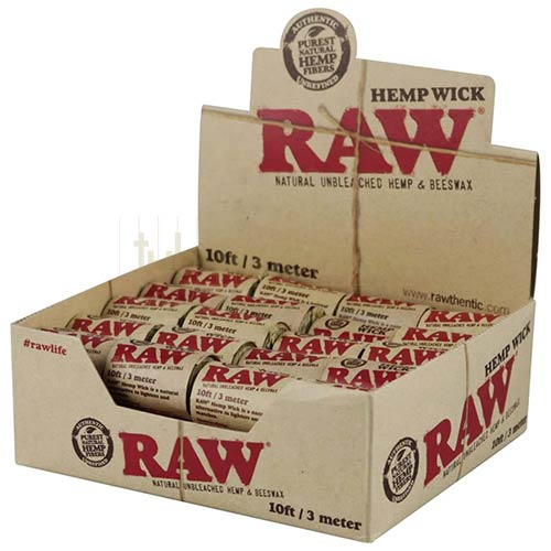 RAW Hemp Wick 300 cm Fitil natural din canepa pentru aprins tigara RAW Hemp Wick lungime 300 cm
