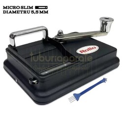 Aparate Micro Slim 5,5 mm, Aparat Injectat Tutun Rollo Micro Slim (5,5 mm) cu Manivela, TuburiAparate.ro