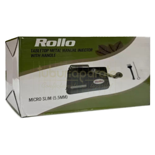 Aparat Injectat Tutun Rollo Micro Slim cu Manivela Aparat injectat tutun pentru tuburi tigari marimea micro slim 5,5 mm cu manivela Rollo Micro Slim