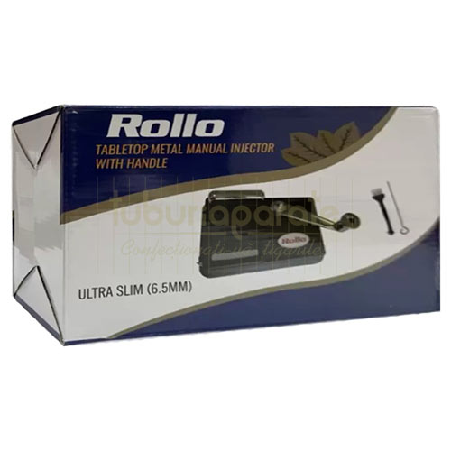 Aparat Injectat Tutun Rollo Ultra Slim cu Manivela Aparat injectat tutun pentru tuburi tigari marimea ultra slim 6,5 mm cu manivela Rollo Ultra Slim