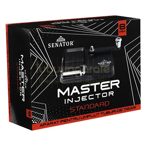 Aparat Injectat Senator Master Regular (8 mm) cu Manivela Aparat injectat tutun pentru tuburi tigari standard de 8 mm cu manivela Senator Master