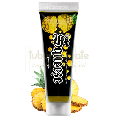 Pasta Narghilea Hookah Squeeze Pineapple 25g Tub cu 25 grame de pasta pentru narghilea aromata fara tutun si nicotina Hookah Squeeze Pineapple 25g