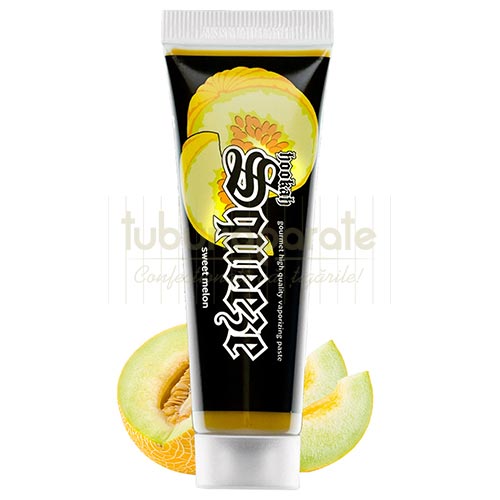 Pasta Narghilea Hookah Squeeze Sweet Melon 25g Tub cu 25 grame de pasta pentru fumat narghilea cu aroma de pepene galben Hookah Squeeze Sweet Melon