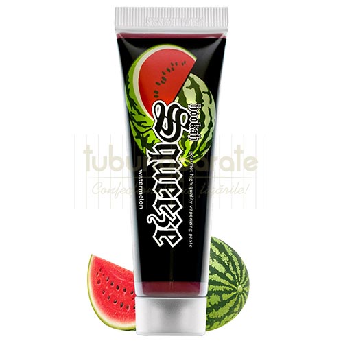 Pasta Narghilea Hookah Squeeze Watermelon 25g Tub cu 25 grame de pasta pentru narghilea cu aroma naturala de pepene verde, fara nicotina si tutun Hookah Squeeze Watermelon