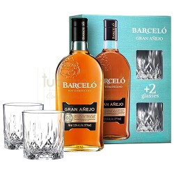 Barcelo - Set Rom Ron Barcelo Gran Anejo 0.7L (2 pahare)