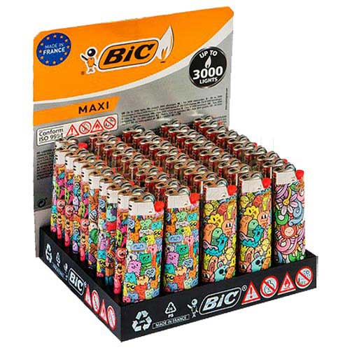 Bricheta BIC Maxi Crazy World bricheta bic maxi crazy world cu flacara normala diferite modele