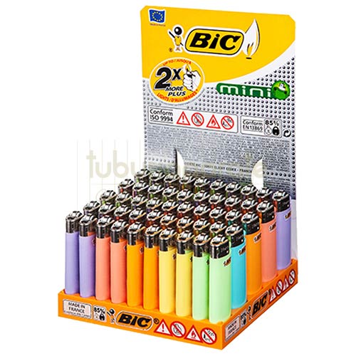 Bricheta BIC Mini Pastel (J25) Bricheta ieftina cu gaz marca BIC mini pastel confectionata din plastic