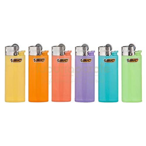 Bricheta BIC Mini Pastel (J25) Bricheta ieftina cu gaz marca BIC mini pastel confectionata din plastic