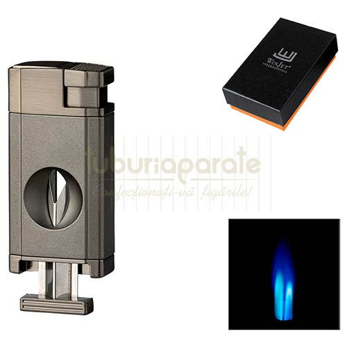 310046 Bricheta trabucuri WinJet (cutter) Bricheta cu 2 arzatoare pentru trabucuri cu cutter inclus WinJet
