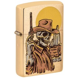 152253 Bricheta Zippo Wild West Skeleton