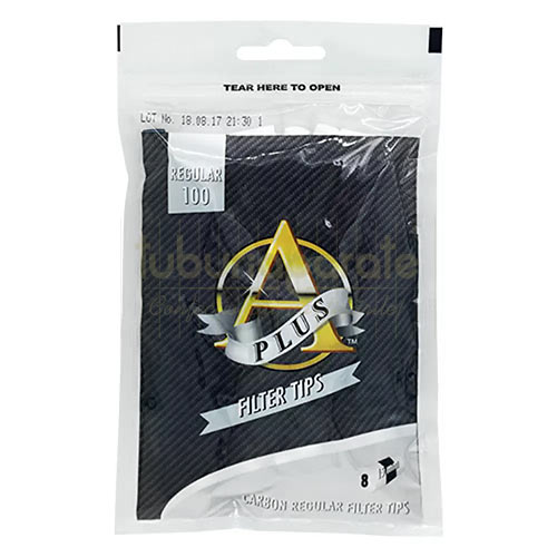 Filtre Tigari A Plus Carbon Regular 8/15 mm (100) Filtre pentru tigari rulate A Plus cu carbon dimensiune regular 8/15 mm (100)