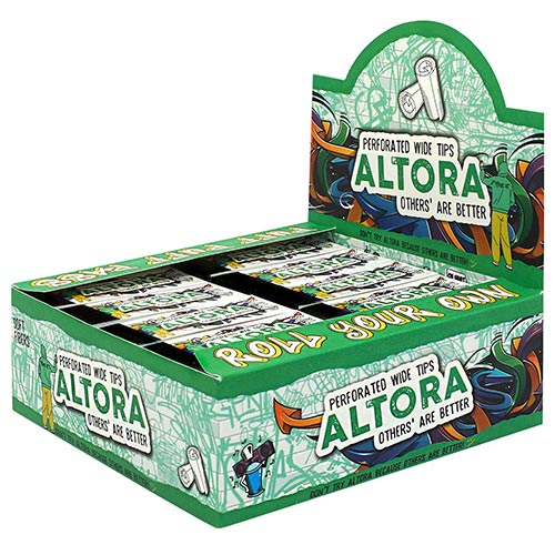 Filter Tips Altora Graffiti Wide Perforated (40) Pachet cu 40 de filtre pentru rulat din carton cu perforatii Altora Wide Graffiti Perforated