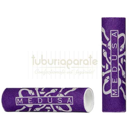 Filtre Tigari Medusa Violet Slim Carbon 6/25 (50) Plic cu 50 de filtre tigari cu carbon activ din nuca de cocos Medusa Violet Slim Carbon 6/25