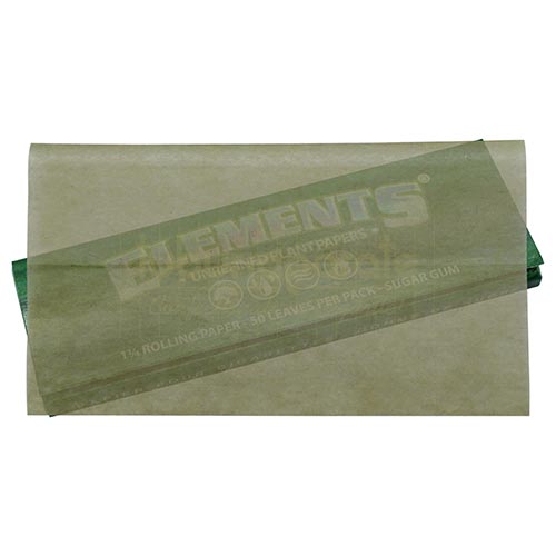 Foite Rulat Tutun Elements Green 1 1/4 Pachet cu 50 foite pentru rulat tigari Elements Green 1 1/4