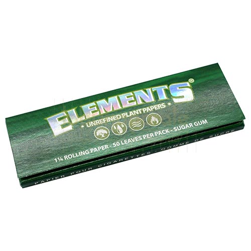 Foite Rulat Tutun Elements Green 1 1/4 Pachet cu 50 foite pentru rulat tigari Elements Green 1 1/4