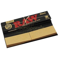 Foite Rulat Tutun Slim King Size, Foite rulat tutun RAW Black King Size + Filter Tips, TuburiAparate.ro