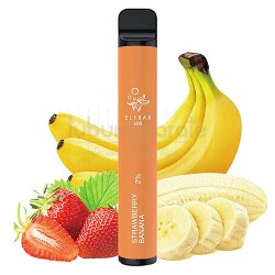 Vape unica folosinta, Elf Bar Strawberry Banana 600 pufuri (2% nicotina), TuburiAparate.ro