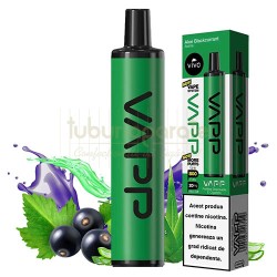 Vape unica folosinta, Mini narghilea VAPP Aloe Blackcurrant (20 mg) 800 pufuri, TuburiAparate.ro