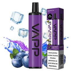 Mini narghilea VAPP Blueberry Ice (20 mg) 800 pufuri