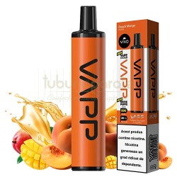 Mini narghilea VAPP Peach Mango (20 mg) 700 pufuri