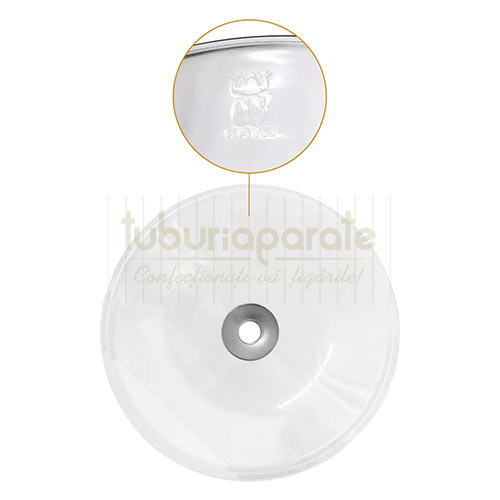 99804 Tava-scrumiera pentru narghilea KAYA tava scrumiera din sticla transparenta pentru narghilea Kaya