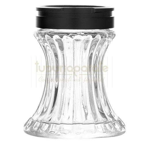 Narghilea Aladin 2GO Black 25 CM Narghilea cu bol transparent din sticla si otel inoxidabil marca Aladin 2GO