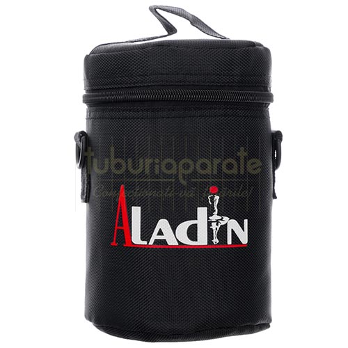 Narghilea Aladin 2GO Black 25 CM Narghilea cu bol transparent din sticla si otel inoxidabil marca Aladin 2GO