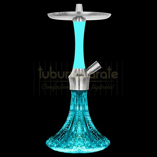 Narghilea Aladin Epox 360 Blue Glow 44 CM Narghilea Aladin Epox 360 Blue Glow 44 CM cu bol fosforescent de culoare albastra