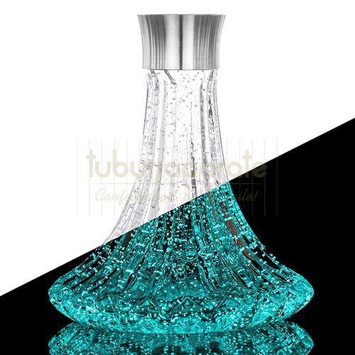 Narghilea Aladin Epox 360 Blue Glow 44 CM Narghilea Aladin Epox 360 Blue Glow 44 CM cu bol fosforescent de culoare albastra