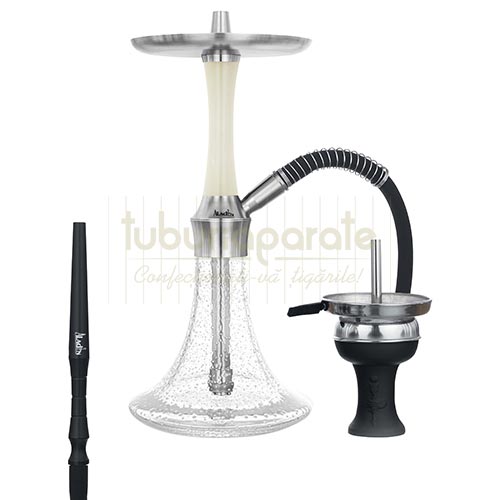 Narghilea Aladin Epox 360 Blue Glow 44 CM Narghilea Aladin Epox 360 Blue Glow 44 CM cu bol fosforescent de culoare albastra
